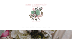 Desktop Screenshot of marydecrescenzio.com